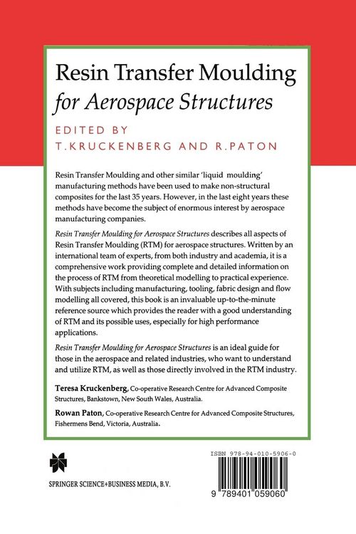 Produktbild: Resin Transfer Moulding for Aerospace Structures