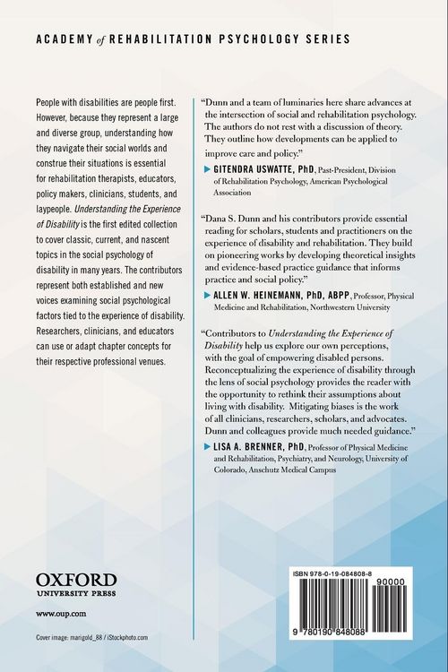 Produktbild: Understanding the Experience of Disability