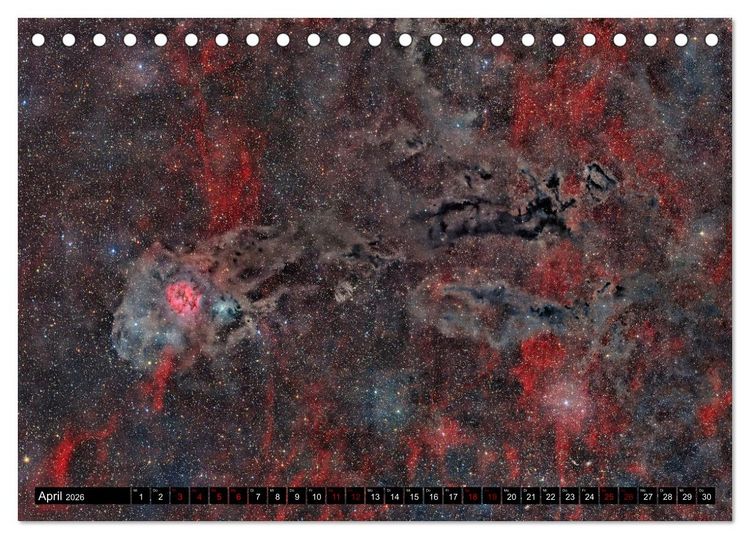 Produktbild: Deepsky XVII (Tischkalender 2026 DIN A5 quer), CALVENDO Monatskalender