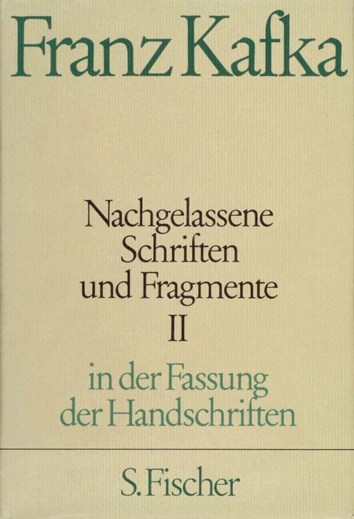 Produktbild: Nachgelassene Schriften und Fragmente II