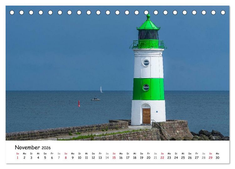 Produktbild: Deutschland- Nordsee und Ostsee (Tischkalender 2026 DIN A5 quer), CALVENDO Monatskalender