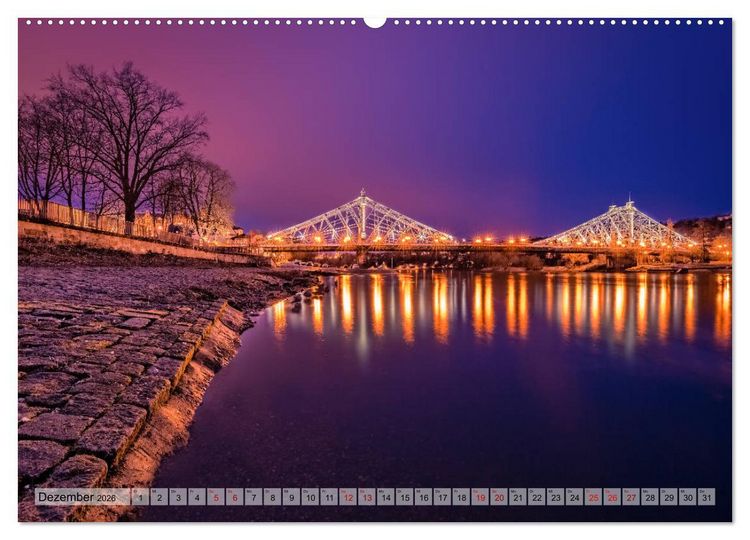 Produktbild: Faszination Br&uuml;cken (Wandkalender 2026 DIN A2 quer), CALVENDO Monatskalender