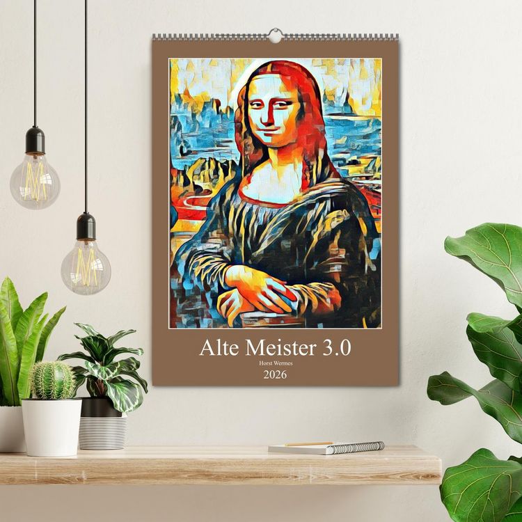 Produktbild: Alte Meister 3.0 (Wandkalender 2026 DIN A2 hoch), CALVENDO Monatskalender