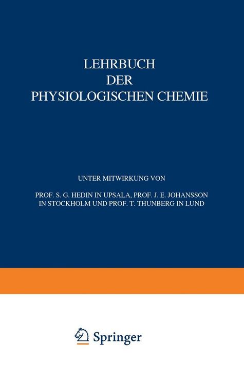 Produktbild: Lehrbuch der Physiologischen Chemie