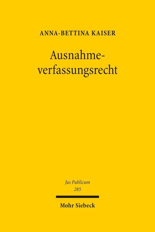 Produktbild: Ausnahmeverfassungsrecht