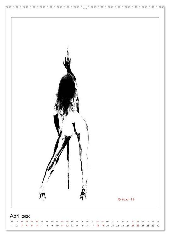Produktbild: 2 MODELS - ABOUT ME UND GABRIELA - Bodypainting Skizzen Zenga Fotografie (Wandkalender 2026 DIN A2 hoch), CALVENDO Monatskalender