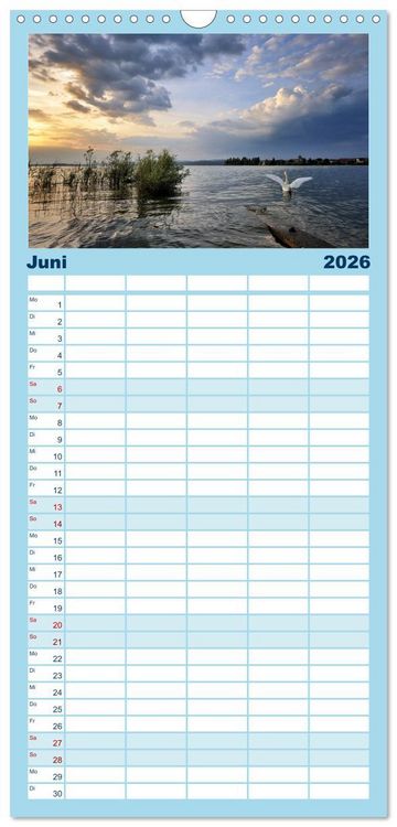 Produktbild: Familienplaner 2026 - Zauberhafter Westlicher Bodensee mit 5 Spalten (Wandkalender, 21 x 45 cm) CALVENDO