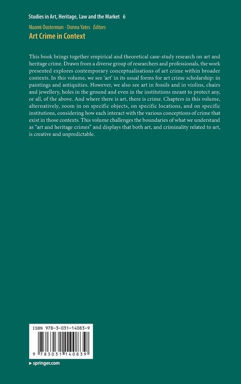 Produktbild: Art Crime in Context