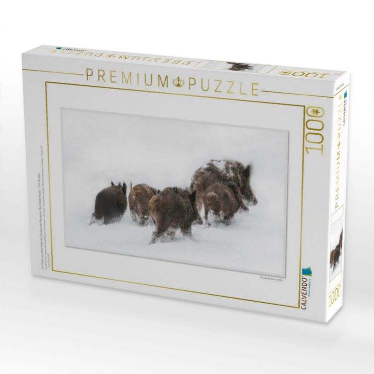 Produktbild: CALVENDO Puzzle Ein Motiv aus dem Kalender Emotionale Momente: Das Wildschwein. / CH-Version | 1000 Teile Lege-Gr&ouml;&szlig;e 64x48cm Foto-Puzzle f&uuml;r gl&uuml;ckliche Stunden