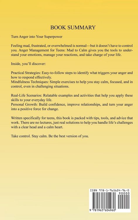 Produktbild: Anger Management for Teens Mad to Calm