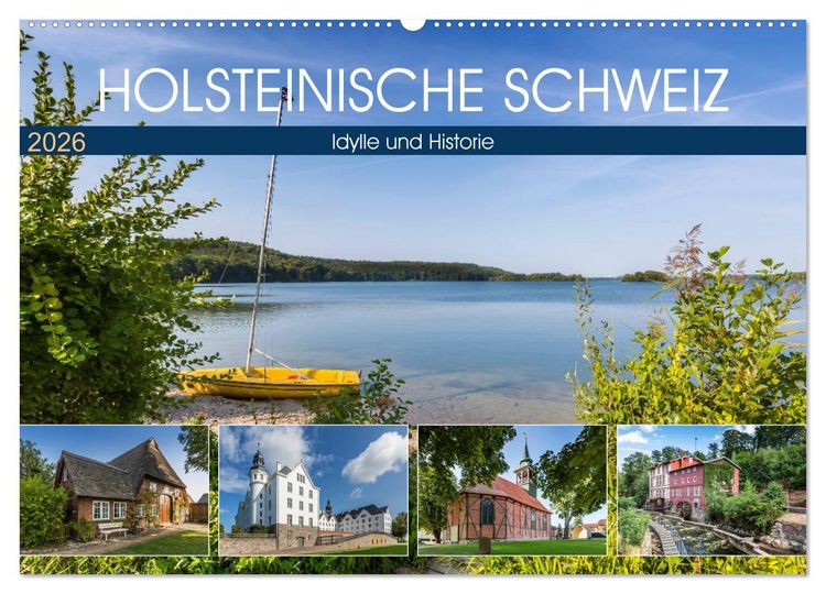 Produktbild: HOLSTEINISCHE SCHWEIZ Idylle und Historie (Wandkalender 2026 DIN A2 quer), CALVENDO Monatskalender