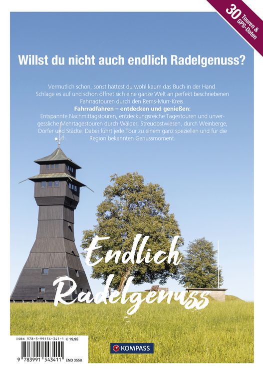 Produktbild: KOMPASS Endlich Radelgenuss Remstal und Schw&auml;bischer Wald
