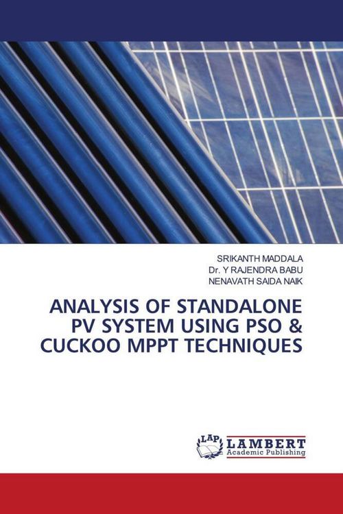 Produktbild: Analysis Of Standalone Pv System Using Pso & Cuckoo Mppt Techniques