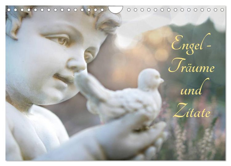 Produktbild: Engel - Tr&auml;ume und Zitate (Wandkalender 2026 DIN A4 quer), CALVENDO Monatskalender
