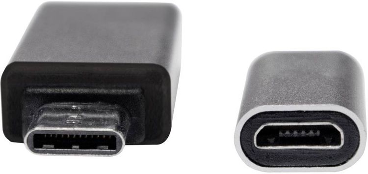 Produktbild: LogiLink USB 3.2 Gen 1 (USB 3.0) Adapter [1x USB-C&reg; Stecker - 1x USB 2.0 Buchse Micro-B, USB 3.2 Gen 1 Buchse A (USB 3.0)] AU0040