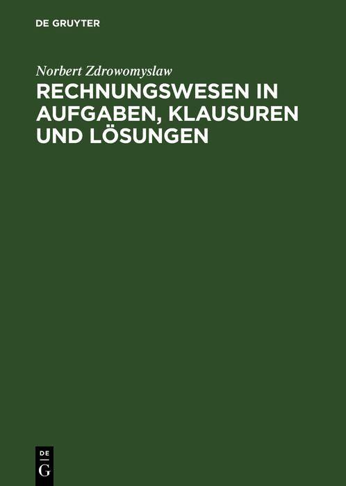 Produktbild: Rechnungswesen in Aufgaben, Klausuren und L&ouml;sungen