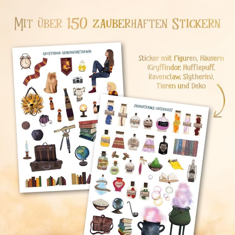 Produktbild: Mein magisches Stickerbuch. Das inoffizielle Stickerbuch f&uuml;r Potter-Fans