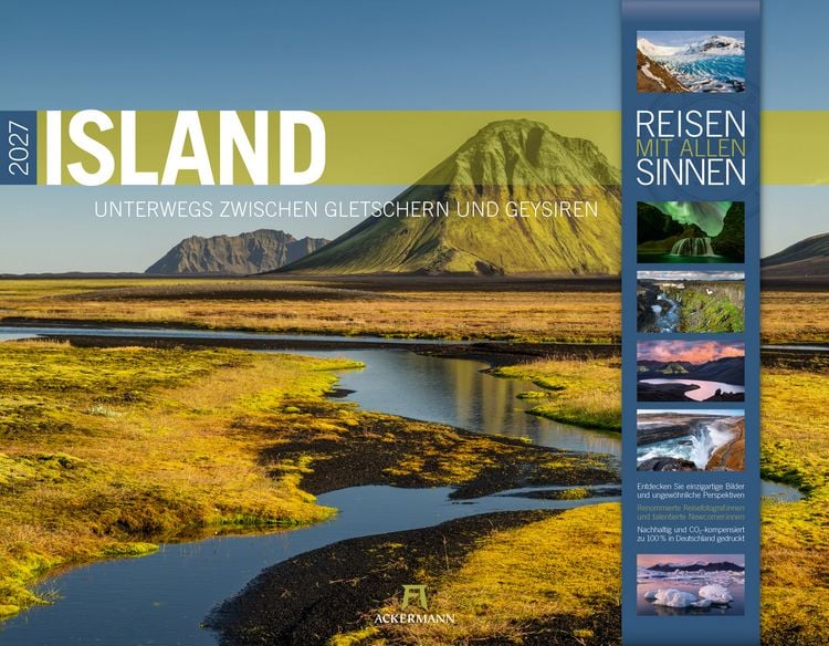 Produktbild: Island Kalender 2027 | Unterwegs zwischen Gletschern und Geysiren