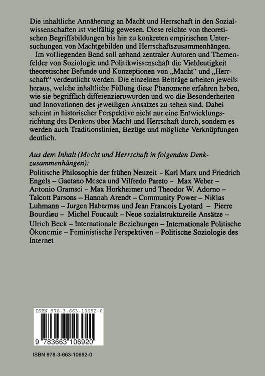 Produktbild: Macht und Herrschaft