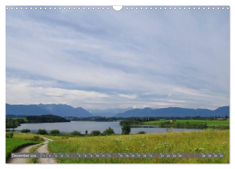 Produktbild: Murnau und das Blaue Land - Aquarelle und Fotografien (Wandkalender 2026 DIN A3 quer), CALVENDO Monatskalender