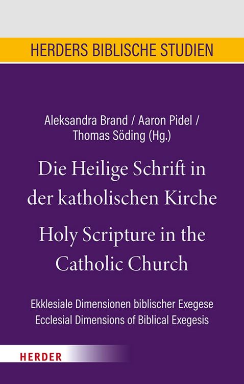 Produktbild: Die Heilige Schrift in der katholischen Kirche/Holy Scripture in the Catholic Church