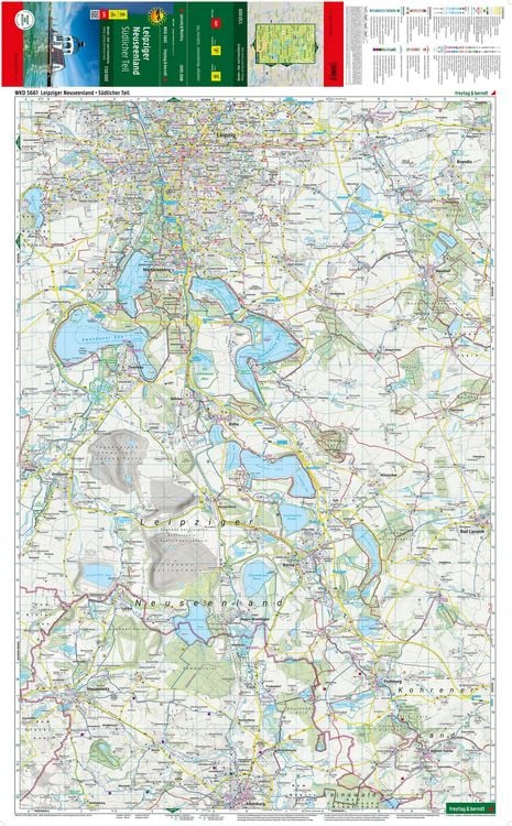 Produktbild: Freytag & berndt Wanderkarte WKD 5661 Leipziger Neuseenland - S&uuml;dlicher Teil 1:50.000