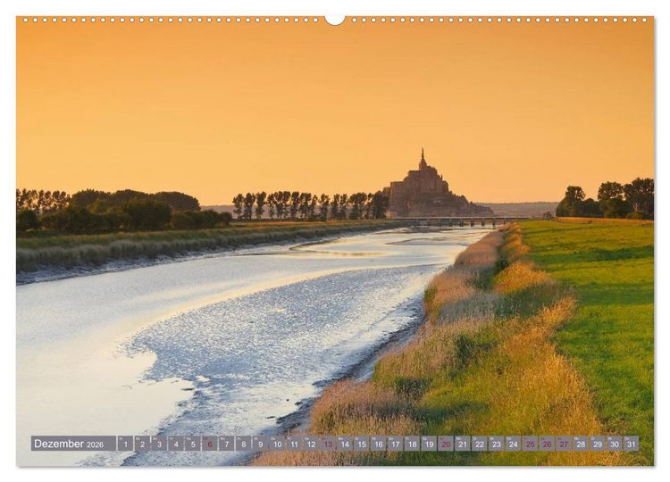 Produktbild: Le Mont-Saint-Michel - Sagenumwobener Klosterberg im Watt (Wandkalender 2026 DIN A2 quer), CALVENDO Monatskalender
