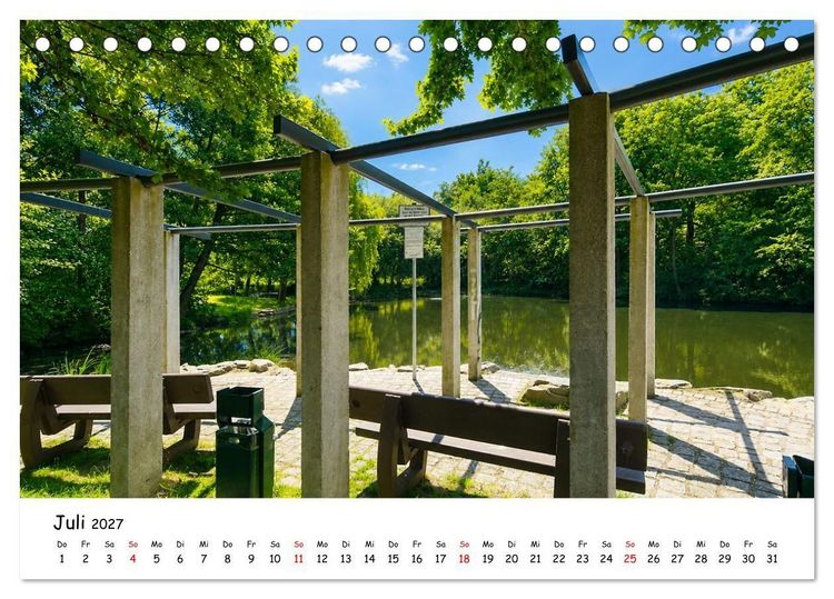 Produktbild: Eschborn Fachwerk und Finanzen (Tischkalender 2027 DIN A5 quer), CALVENDO Monatskalender