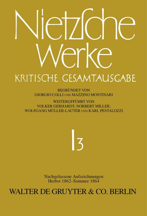 Produktbild: Nachgelassene Aufzeichnungen (Herbst 1862 - Sommer 1864)