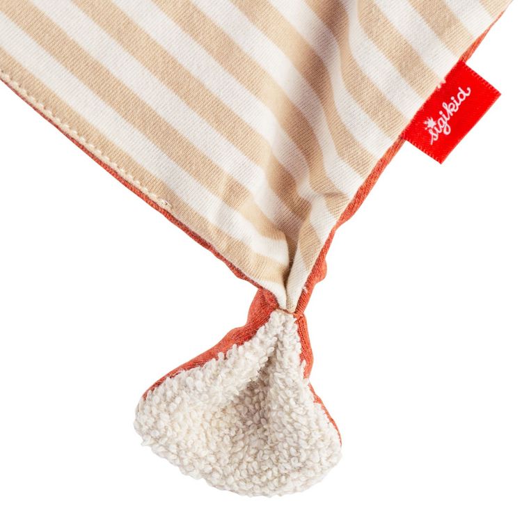Produktbild: Sigikid 31018 - Schnuffeltuch Fuchs, beige gestreift, Baumwolle, 20x4x26cm