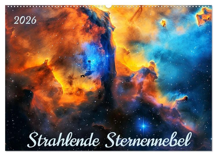 Produktbild: Strahlende Sternennebel (Wandkalender 2026 DIN A2 quer), CALVENDO Monatskalender