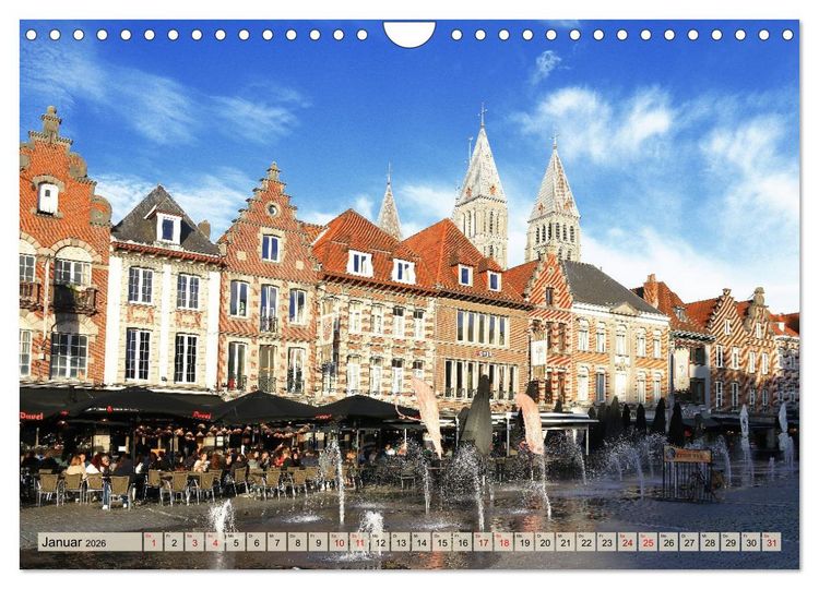Produktbild: Tournai - Malerisches Belgien (Wandkalender 2026 DIN A4 quer), CALVENDO Monatskalender