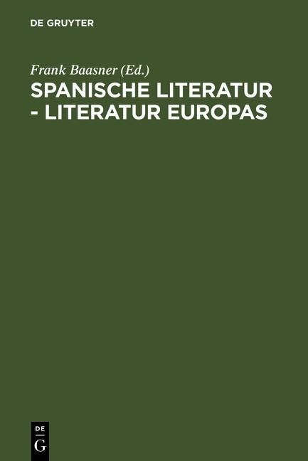 Produktbild: Spanische Literatur - Literatur Europas