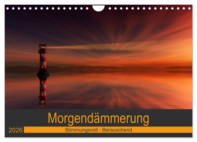 Produktbild: Morgend&auml;mmerung (Wandkalender 2026 DIN A4 quer), CALVENDO Monatskalender