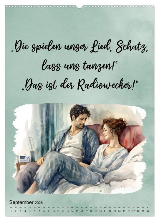 Produktbild: Tanzspr&uuml;che (hochwertiger Premium Wandkalender 2026 DIN A2 hoch), Kunstdruck in Hochglanz