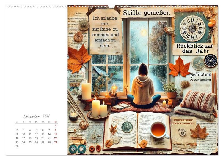 Produktbild: Soulful Days - Dein Selfcare-Kalender (hochwertiger Premium Wandkalender 2026 DIN A2 quer), Kunstdruck in Hochglanz