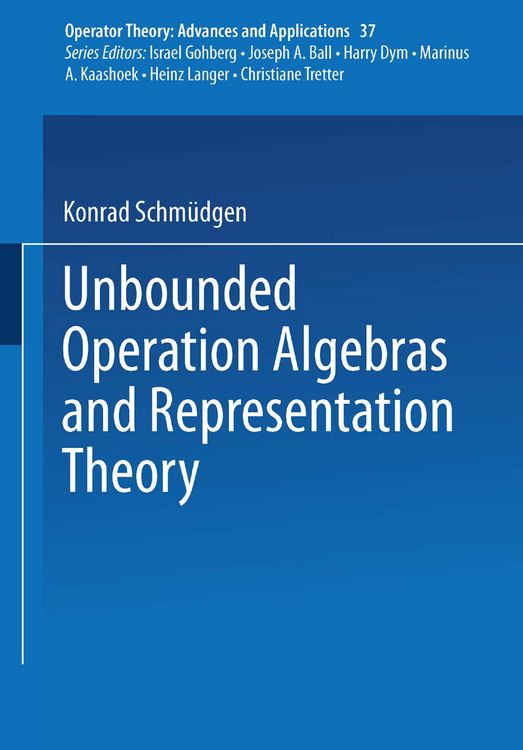 Produktbild: Unbounded Operator Algebras and Representation Theory