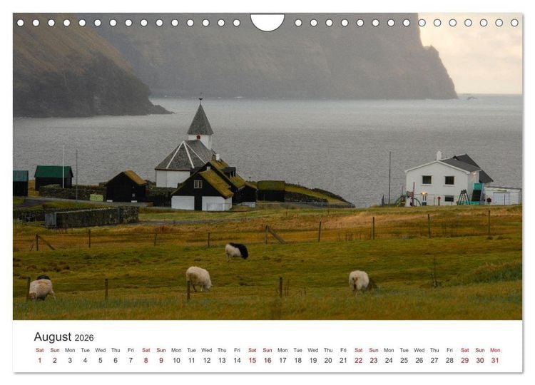 Produktbild: Autumn light at Faroe island (Wall Calendar 2026 DIN A4 landscape), CALVENDO 12 Month Wall Calendar