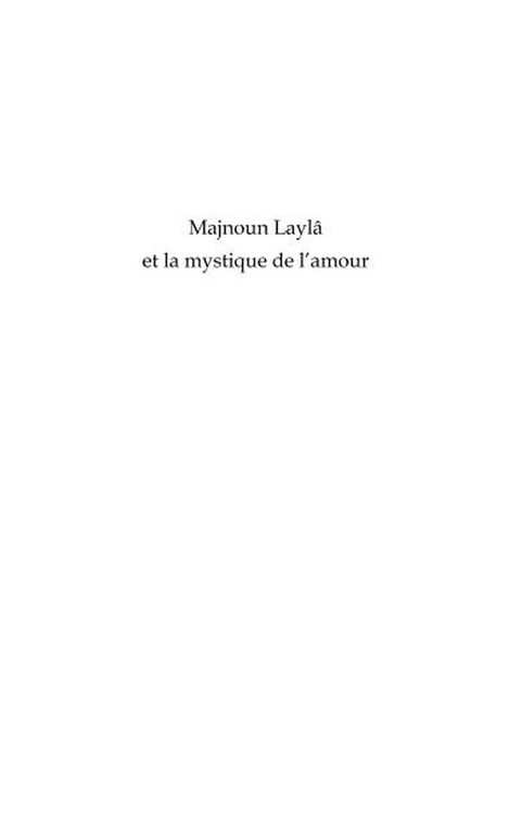 Produktbild: Majnoun Layla et la mystique de l'amour