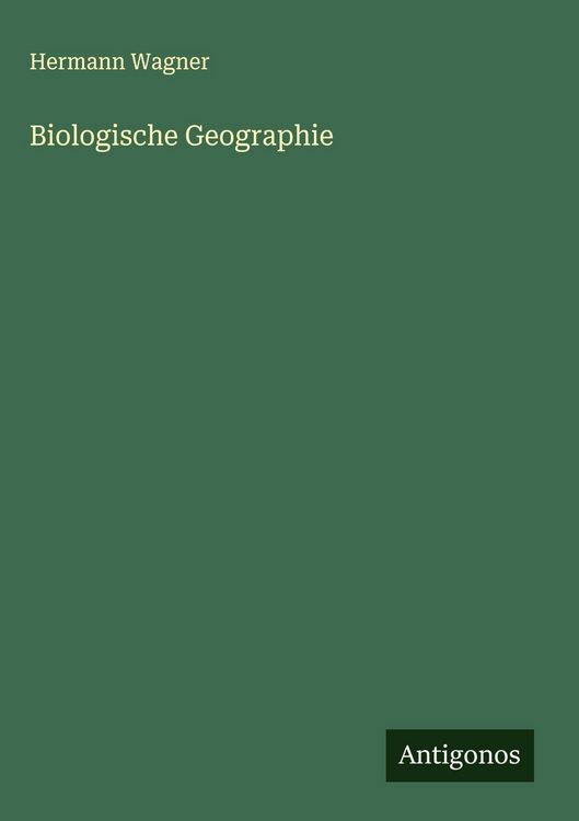 Produktbild: Biologische Geographie