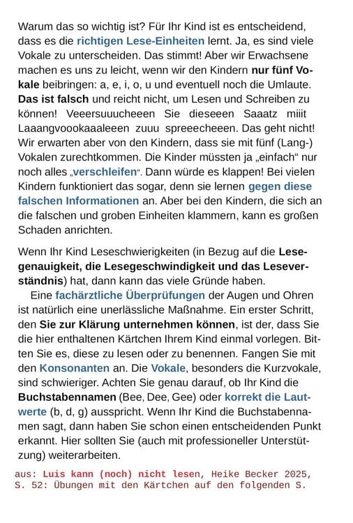 Produktbild: Luis kann (noch) nicht lesen