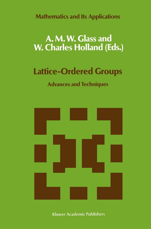 Produktbild: Lattice-Ordered Groups