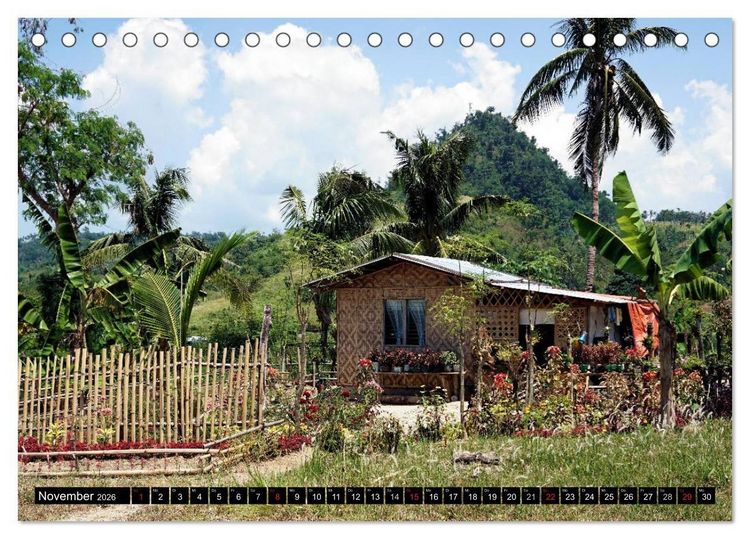 Produktbild: Kontrastreiche Philippinen (Tischkalender 2026 DIN A5 quer), CALVENDO Monatskalender