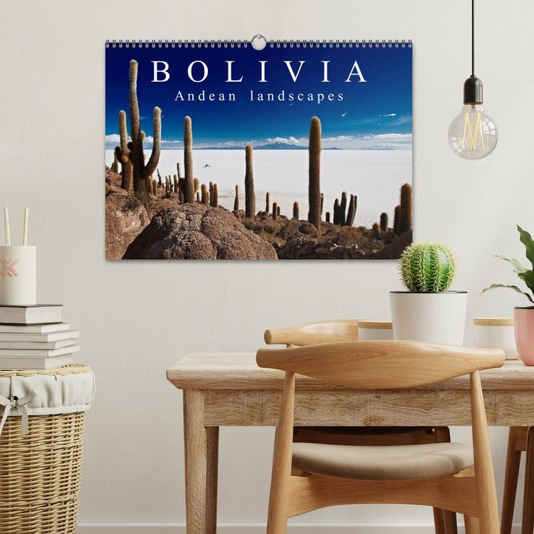 Produktbild: Bolivia Andean landscapes / UK-Version (Wall Calendar 2026 DIN A3 landscape), CALVENDO 12 Month Wall Calendar