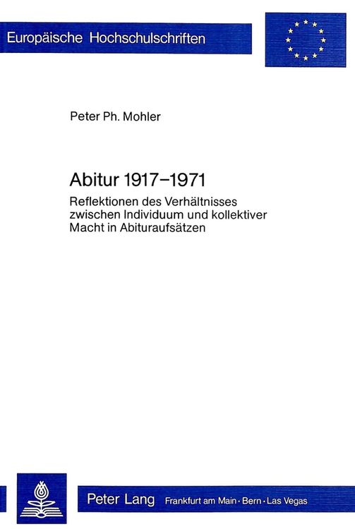 Produktbild: Abitur 1917 - 1971