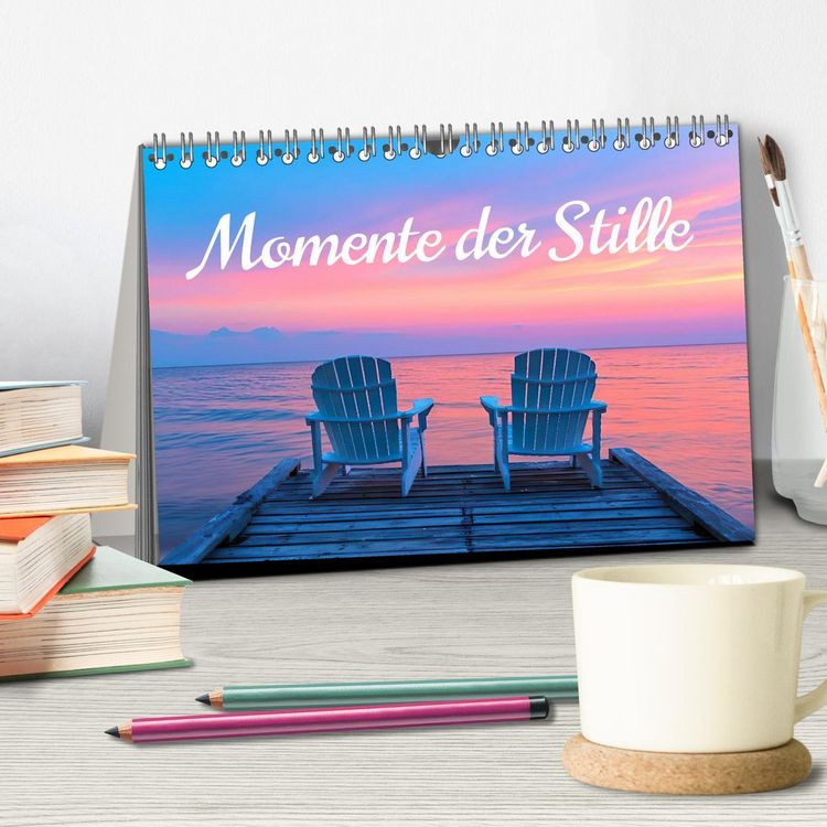 Produktbild: Momente der Stille (Tischkalender 2026 DIN A5 quer), CALVENDO Monatskalender
