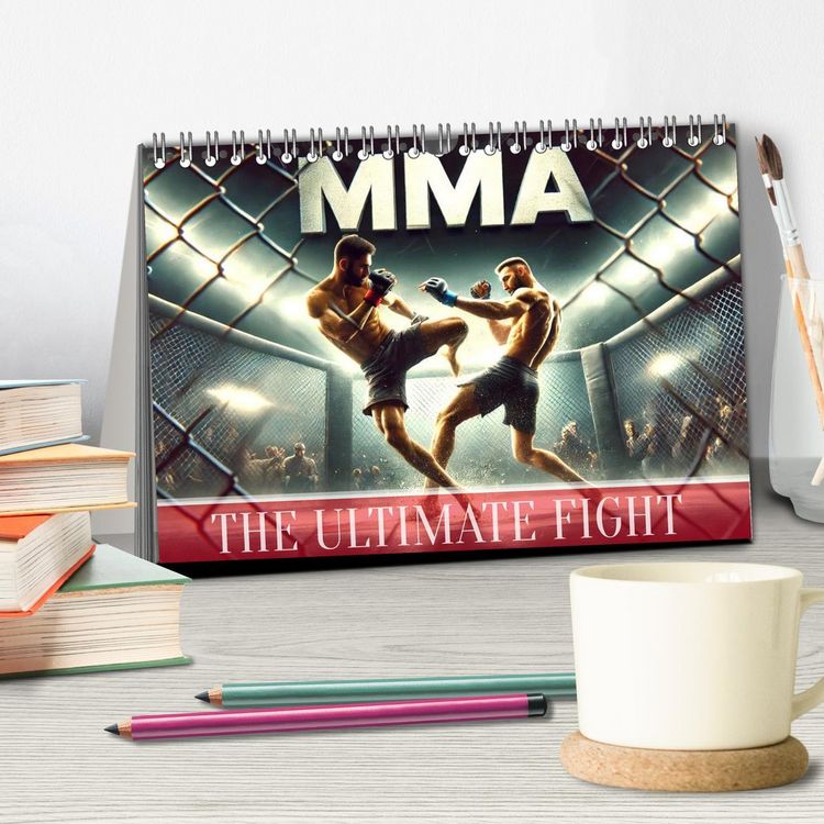 Produktbild: MMA UK - The ultimate fight (Desk Calendar 2026 DIN A5 landscape), CALVENDO 12 Month DeskCalendar