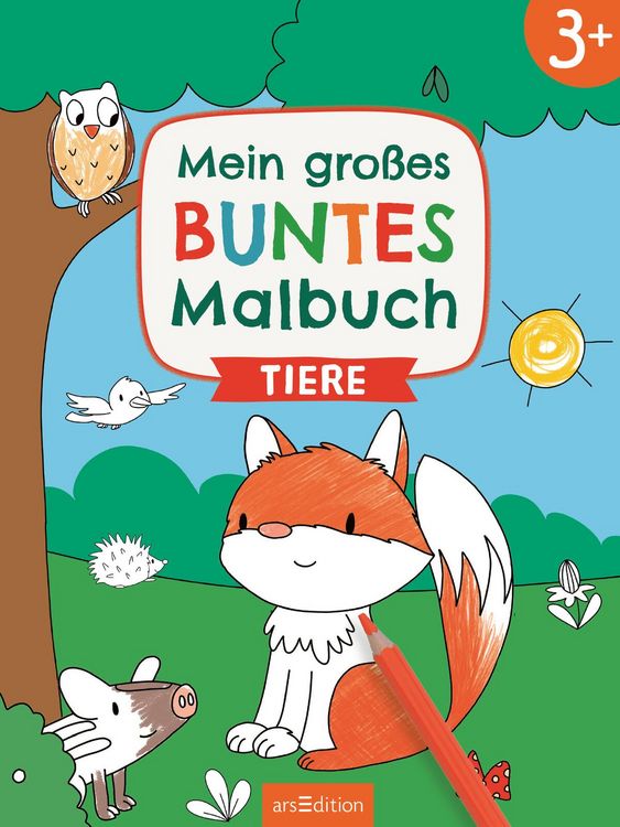 Produktbild: Mein gro&szlig;es buntes Malbuch &ndash; Tiere