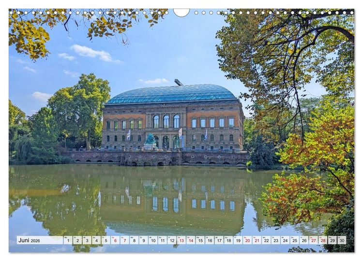 Produktbild: D&uuml;sseldorf Vom Ufer bis zur Skyline (Wandkalender 2026 DIN A3 quer), CALVENDO Monatskalender