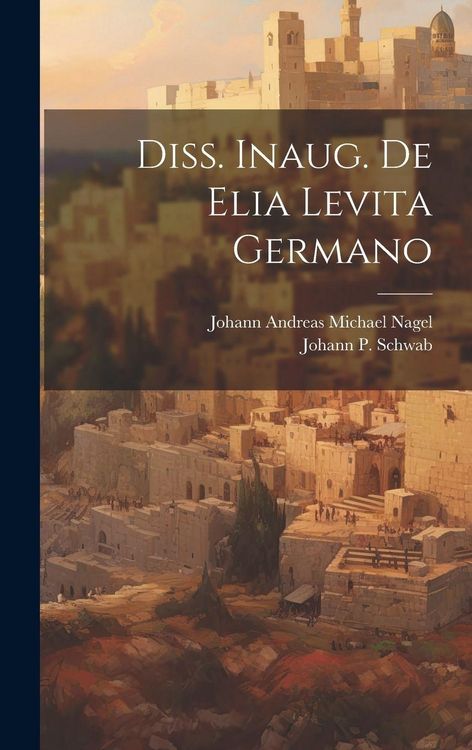 Produktbild: Diss. Inaug. De Elia Levita Germano
